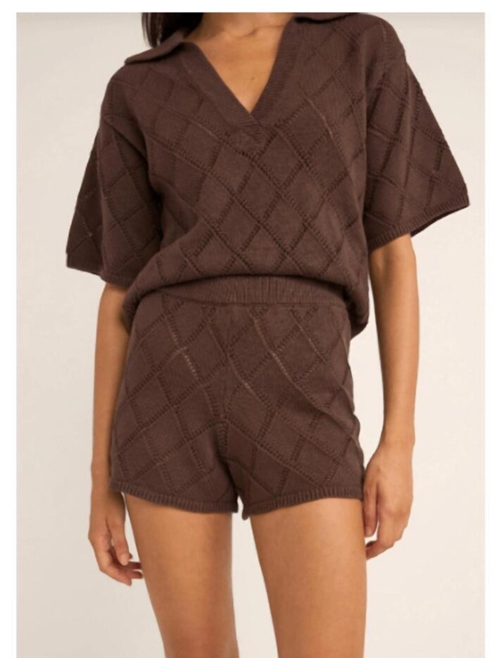 NWT Rhythm. Islander collared knit shirt